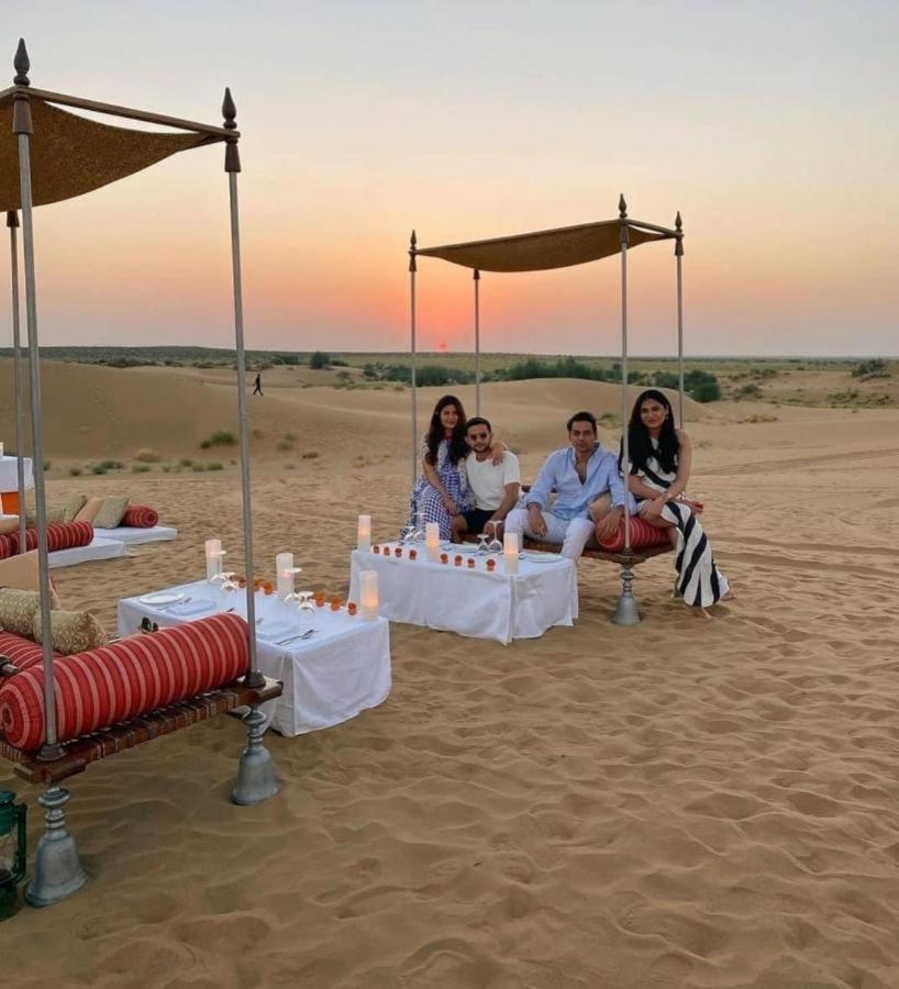 Golden Sandstone Hotel Desert Safari Camp Jaisalmer Esterno foto