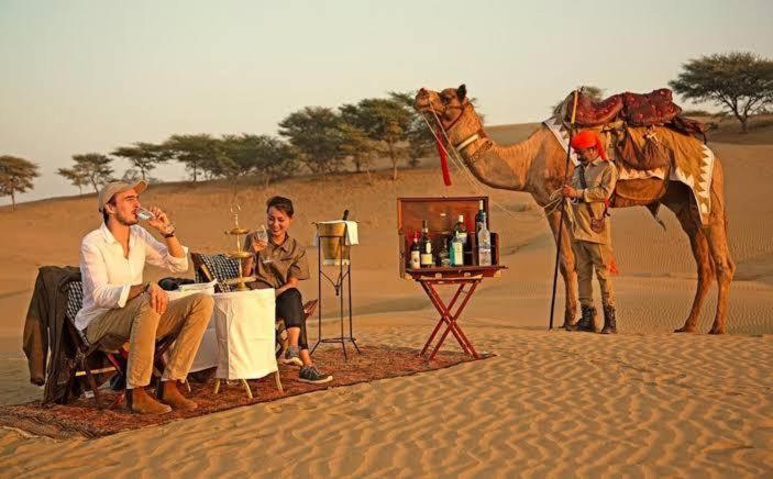 Golden Sandstone Hotel Desert Safari Camp Jaisalmer Esterno foto