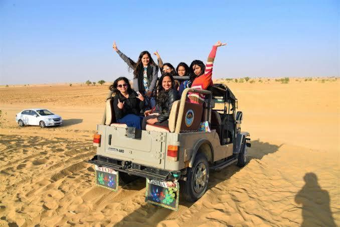 Golden Sandstone Hotel Desert Safari Camp Jaisalmer Esterno foto