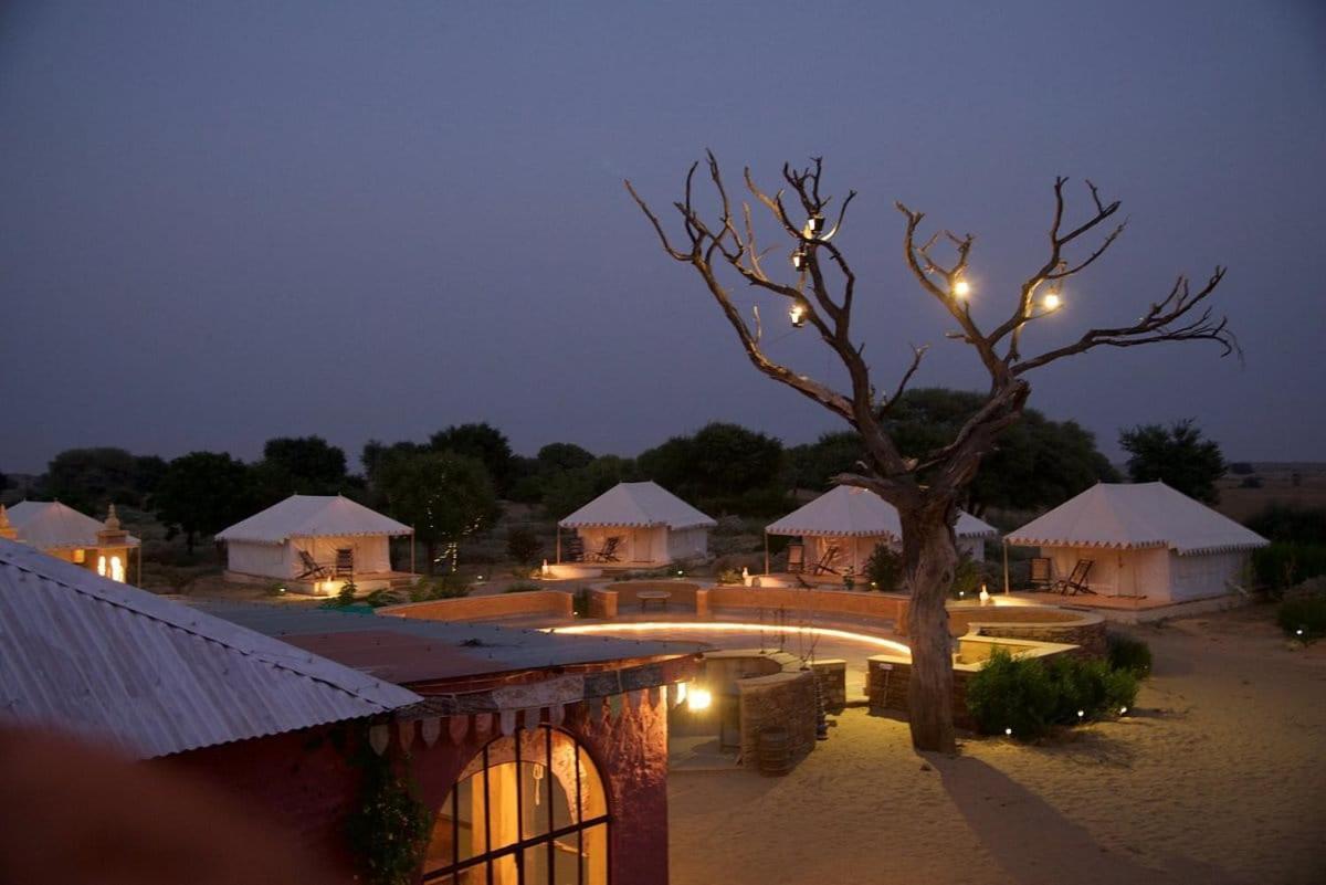 Golden Sandstone Hotel Desert Safari Camp Jaisalmer Esterno foto
